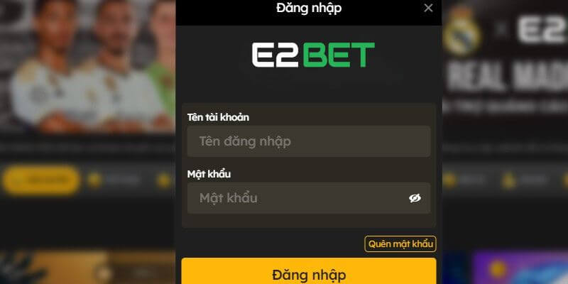 Các bước để tiến hành đăng nhập E2BET siêu nhanh Các bước để tiến hành đăng nhập E2BET siêu nhanh